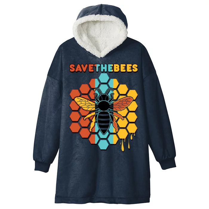 Save The Bees Hooded Wearable Blanket