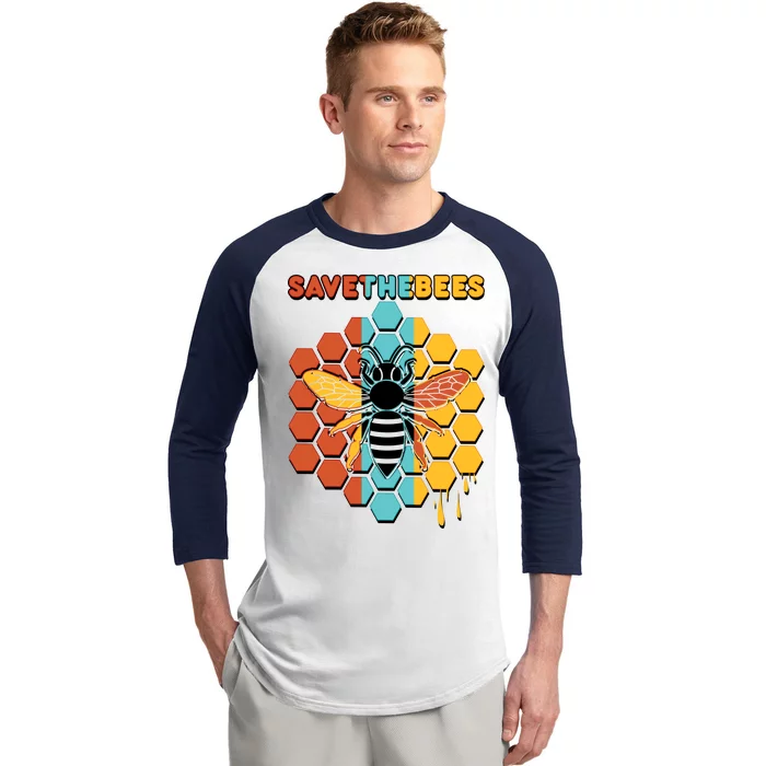 Save The Bees Baseball Sleeve Shirt