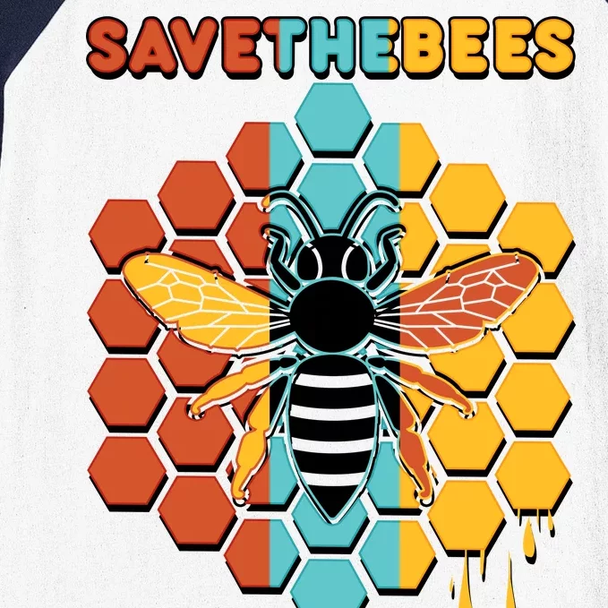 Save The Bees Baseball Sleeve Shirt