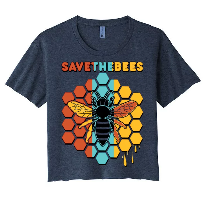 Save The Bees Women's Crop Top Tee