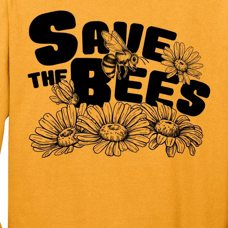 Save The Bees Floral Long Sleeve Shirt