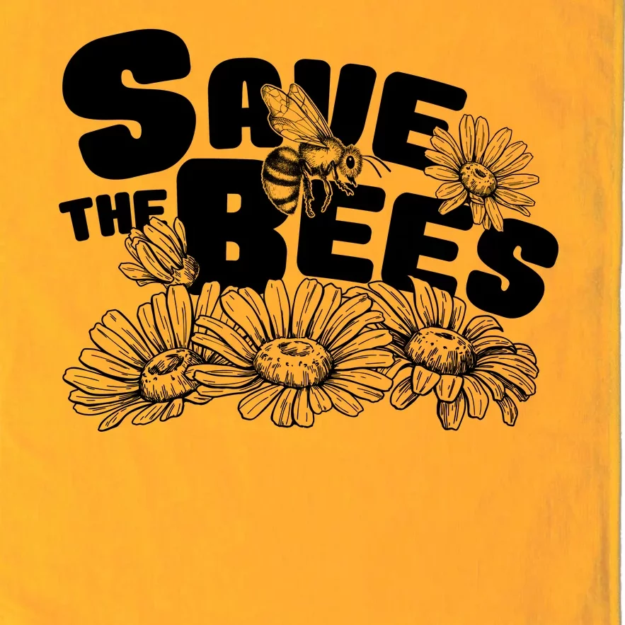 Save The Bees Floral Platinum Collection Golf Towel