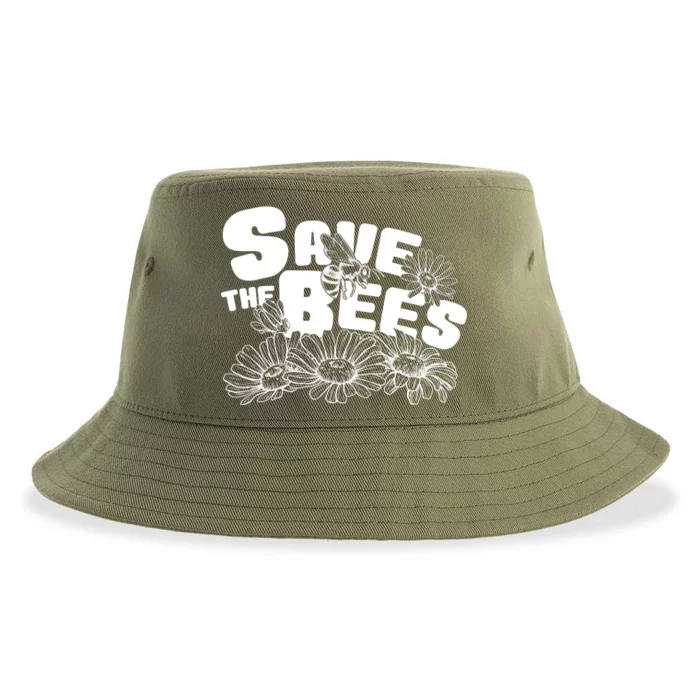 Save The Bees Floral Sustainable Bucket Hat