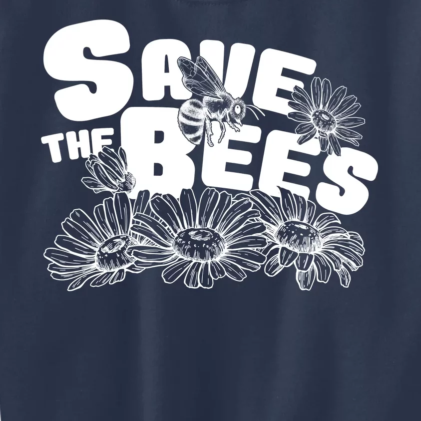 Save The Bees Floral Kids Sweatshirt