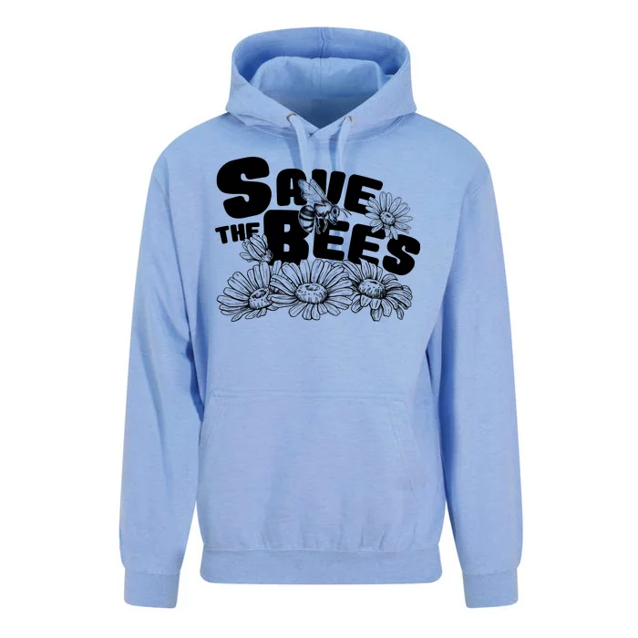 Save The Bees Floral Unisex Surf Hoodie