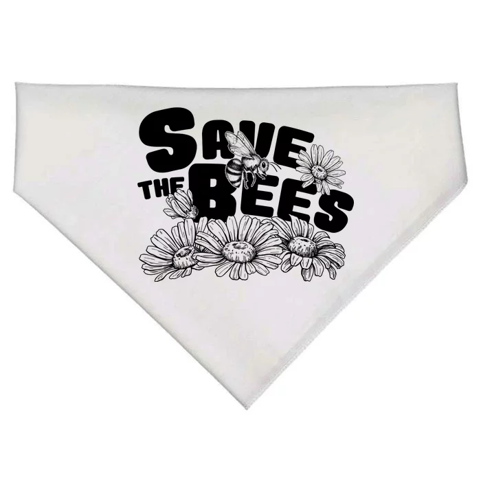 Save The Bees Floral USA-Made Doggie Bandana