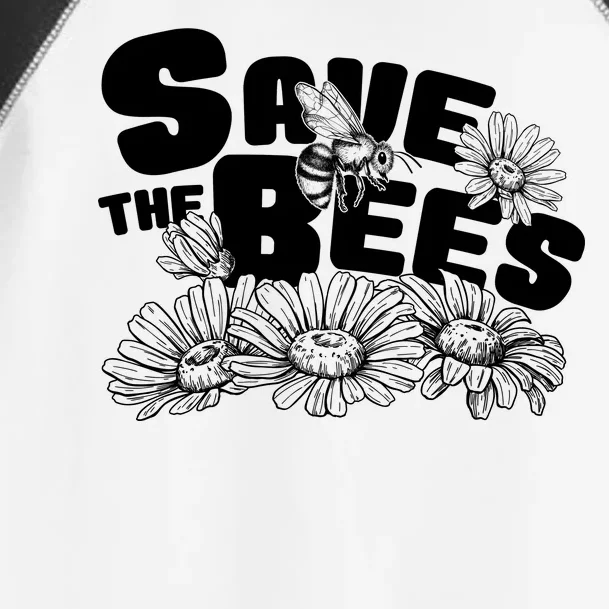 Save The Bees Floral Toddler Fine Jersey T-Shirt