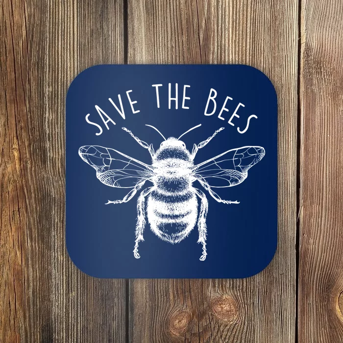 Save The Bees Vintage Coaster