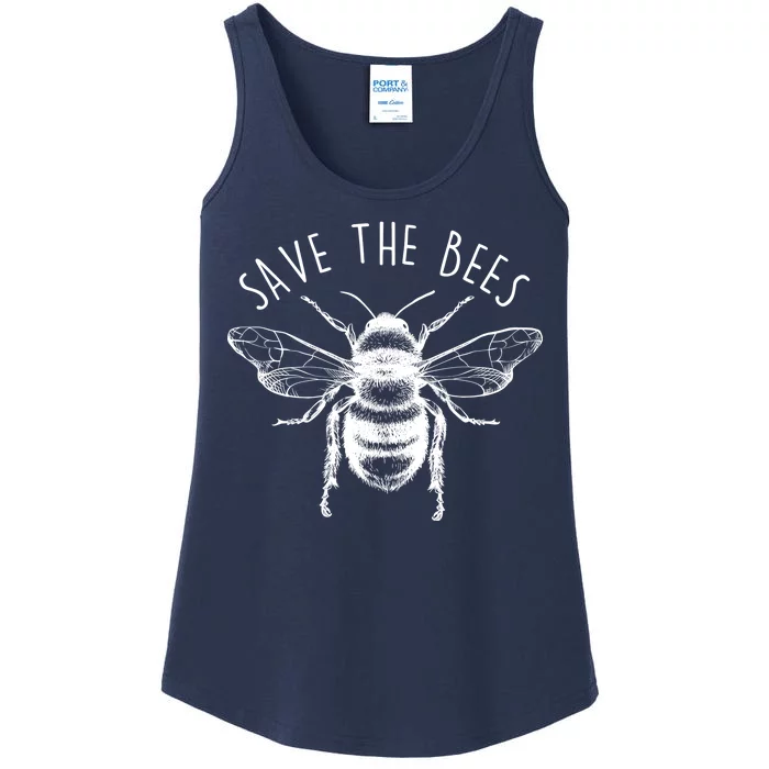 Save The Bees Vintage Ladies Essential Tank