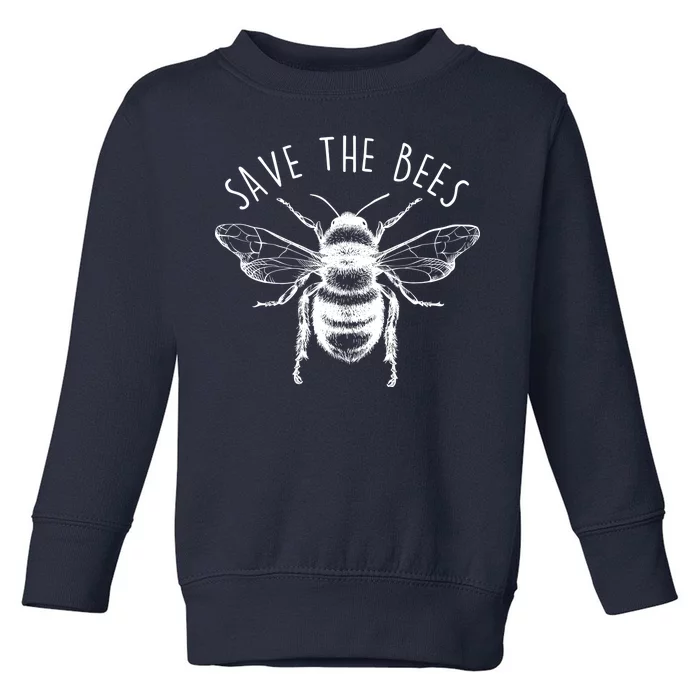 Save The Bees Vintage Toddler Sweatshirt