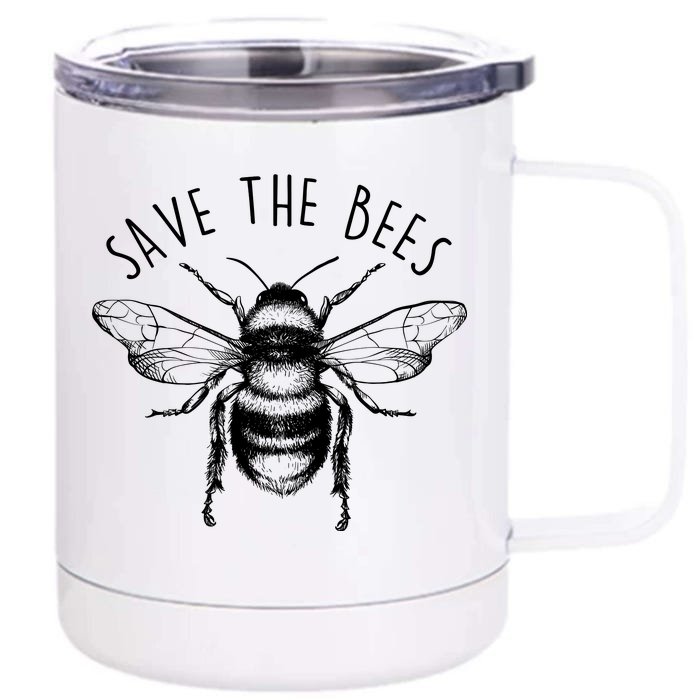 Save The Bees Vintage Front & Back 12oz Stainless Steel Tumbler Cup