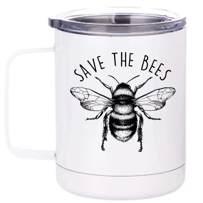 Save The Bees Vintage Front & Back 12oz Stainless Steel Tumbler Cup