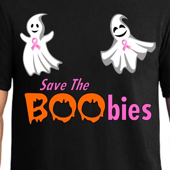 Save The Boobies Halloween Ghost Pajama Set