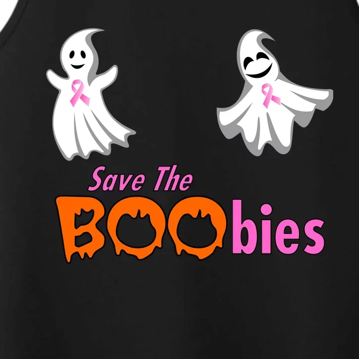 Save The Boobies Halloween Ghost Performance Tank