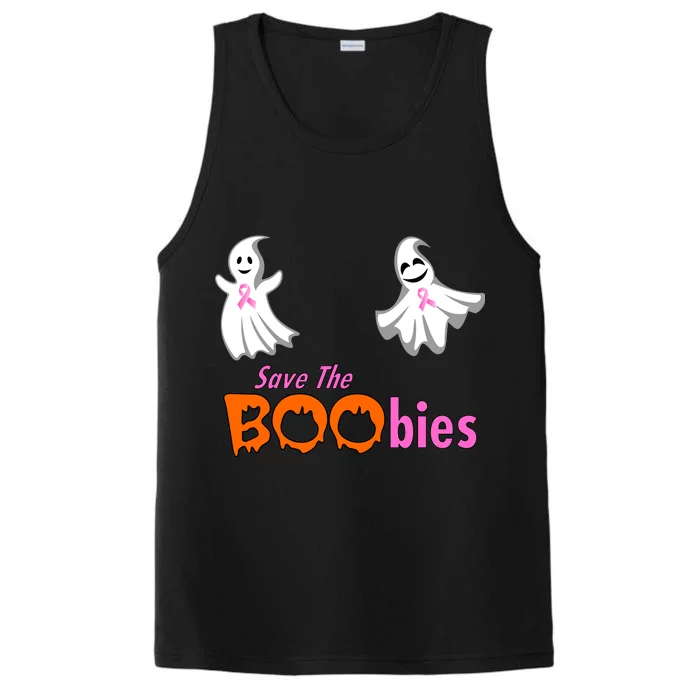 Save The Boobies Halloween Ghost Performance Tank