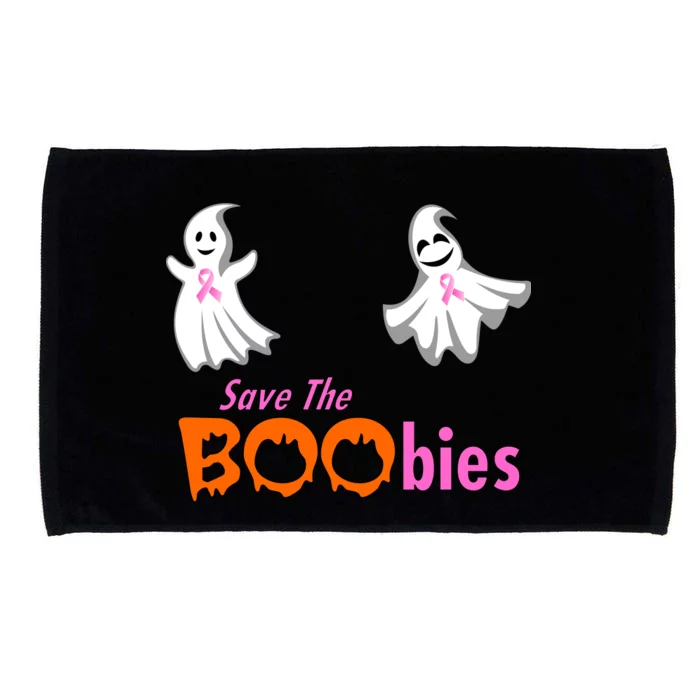 Save The Boobies Halloween Ghost Microfiber Hand Towel