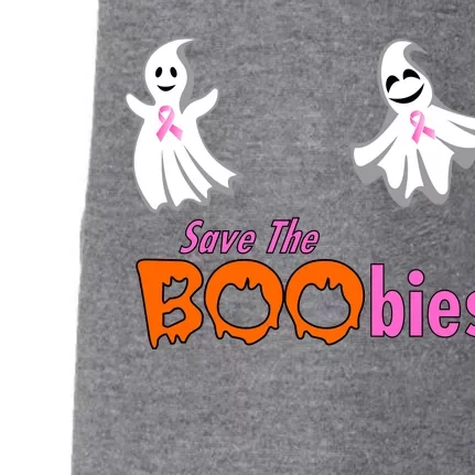 Save The Boobies Halloween Ghost Doggie 3-End Fleece Hoodie