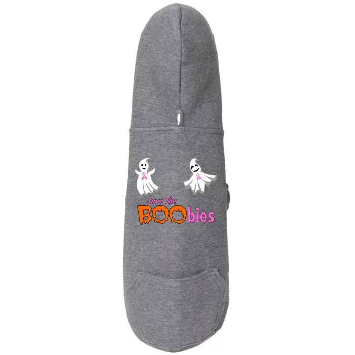 Save The Boobies Halloween Ghost Doggie 3-End Fleece Hoodie