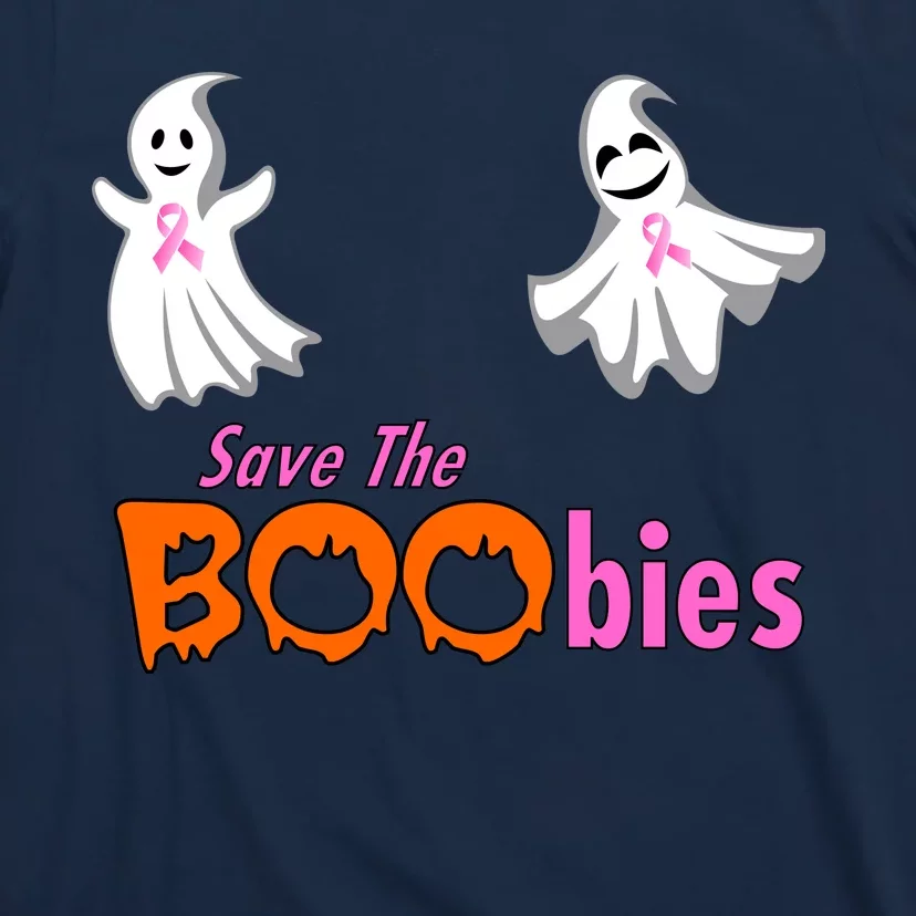 Save The Boobies Halloween Ghost T-Shirt