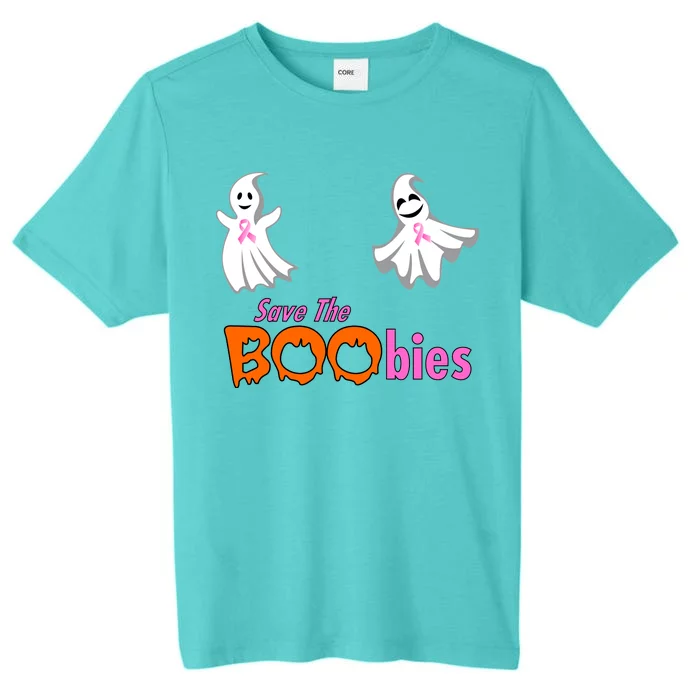 Save The Boobies Halloween Ghost ChromaSoft Performance T-Shirt