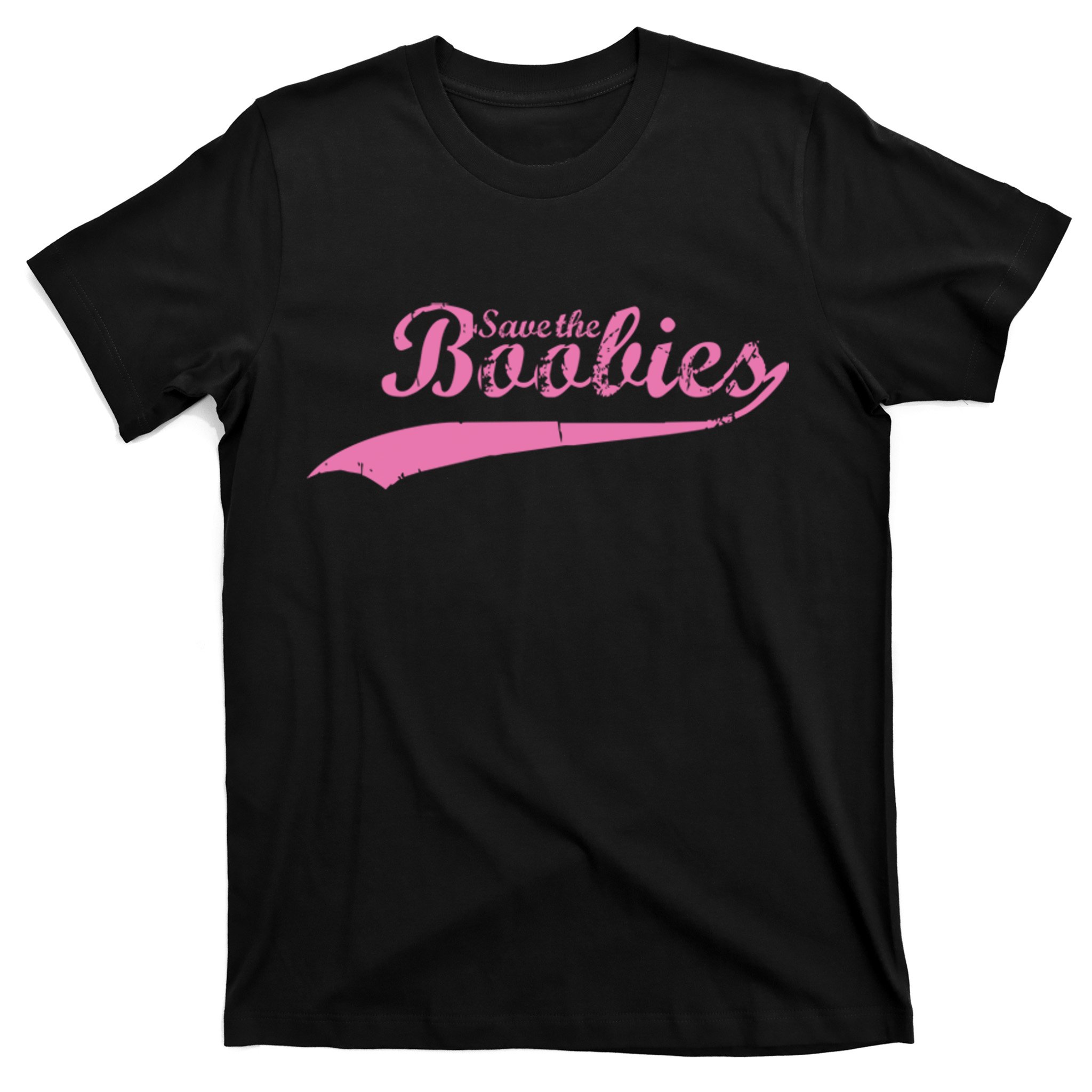 Save The Boobies Retro Breast Cancer T-Shirt