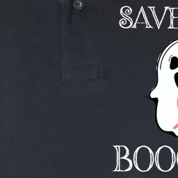 Save The Boooobs Breast Cancer Halloween Ghost Softstyle Adult Sport Polo