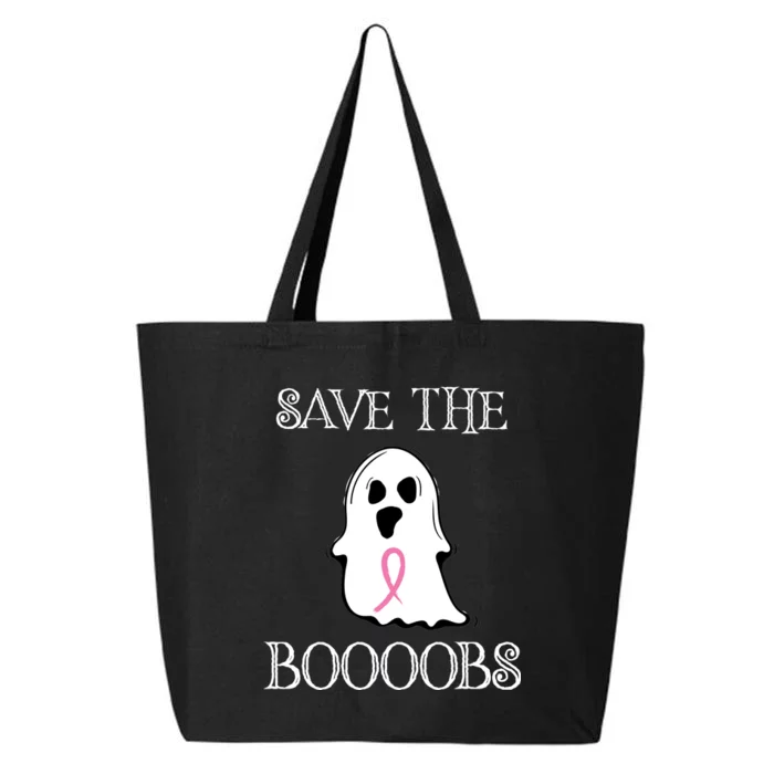 Save The Boooobs Breast Cancer Halloween Ghost 25L Jumbo Tote