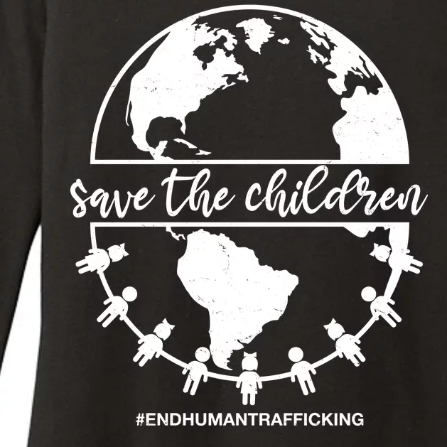 Save The Children End Human Trafficking Womens CVC Long Sleeve Shirt