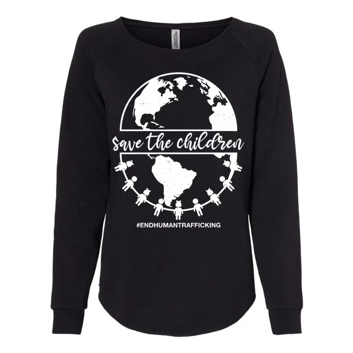 Save The Children End Human Trafficking Womens California Wash Sweatshirt