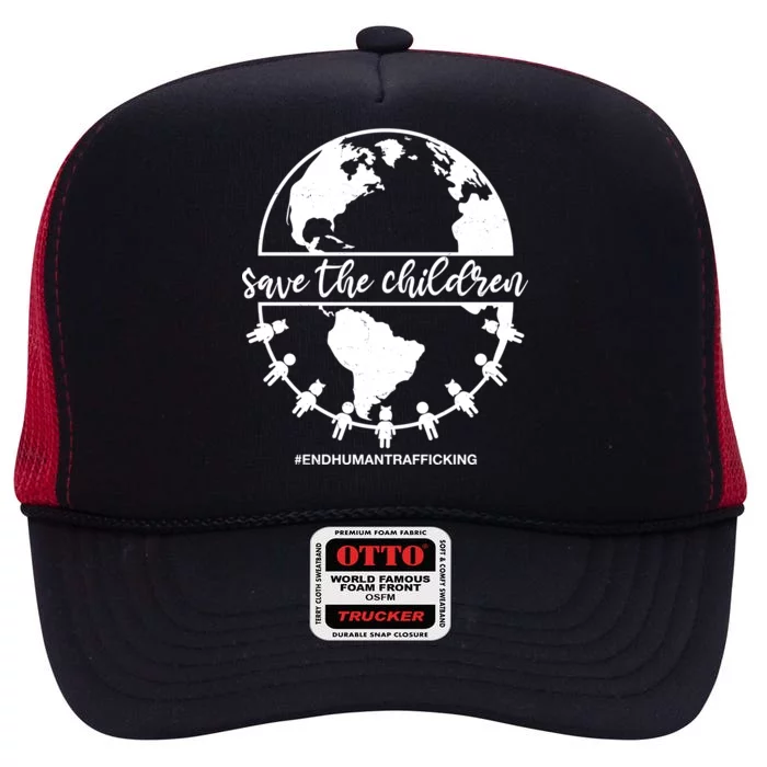 Save The Children End Human Trafficking High Crown Mesh Trucker Hat