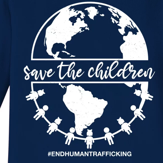 Save The Children End Human Trafficking Baby Long Sleeve Bodysuit