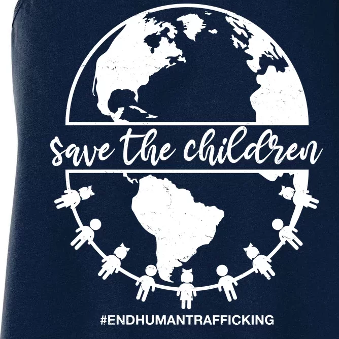 Save The Children End Human Trafficking Women's Racerback Tank