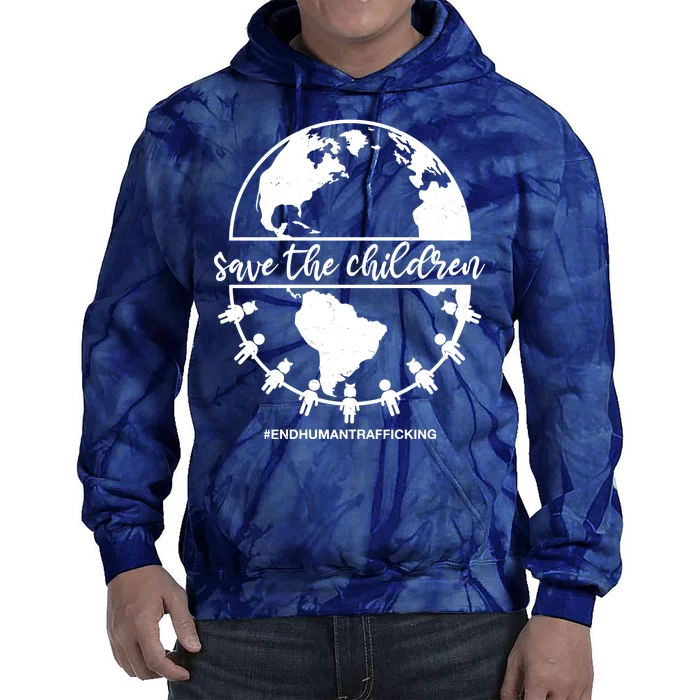 Save The Children End Human Trafficking Tie Dye Hoodie