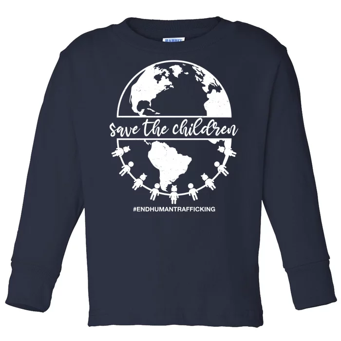 Save The Children End Human Trafficking Toddler Long Sleeve Shirt