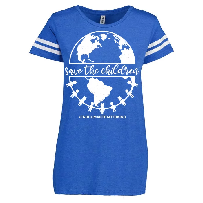 Save The Children End Human Trafficking Enza Ladies Jersey Football T-Shirt