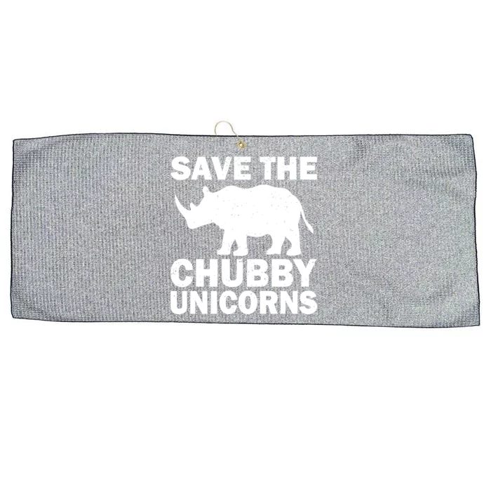 Save The Chubby Unicorns Large Microfiber Waffle Golf Towel