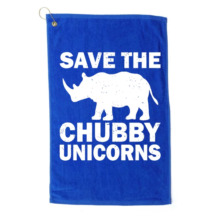 Save The Chubby Unicorns Platinum Collection Golf Towel