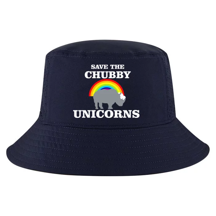 Save The Chubby Unicorns Rainbow Cool Comfort Performance Bucket Hat