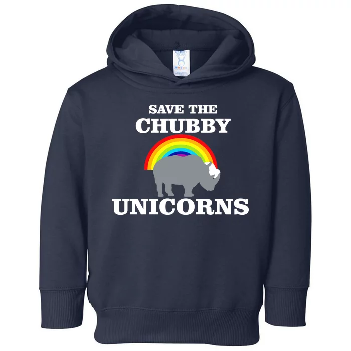 Save The Chubby Unicorns Rainbow Toddler Hoodie