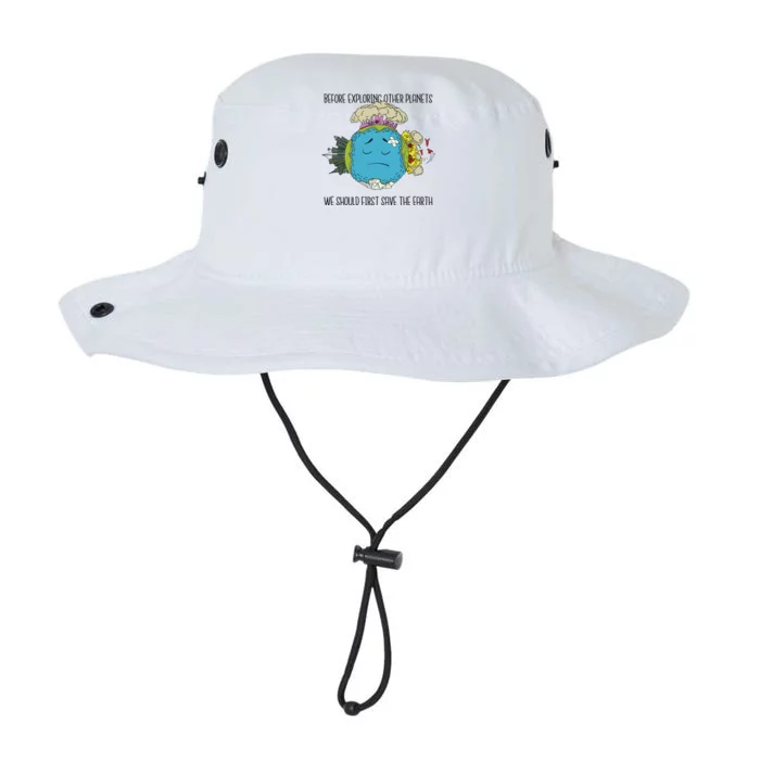 Save The Earth Before Exploring Other Planets Legacy Cool Fit Booney Bucket Hat