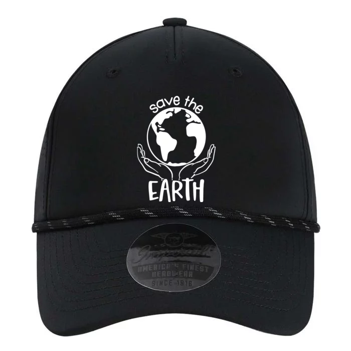 Save The Earth Holding Globe Performance The Dyno Cap