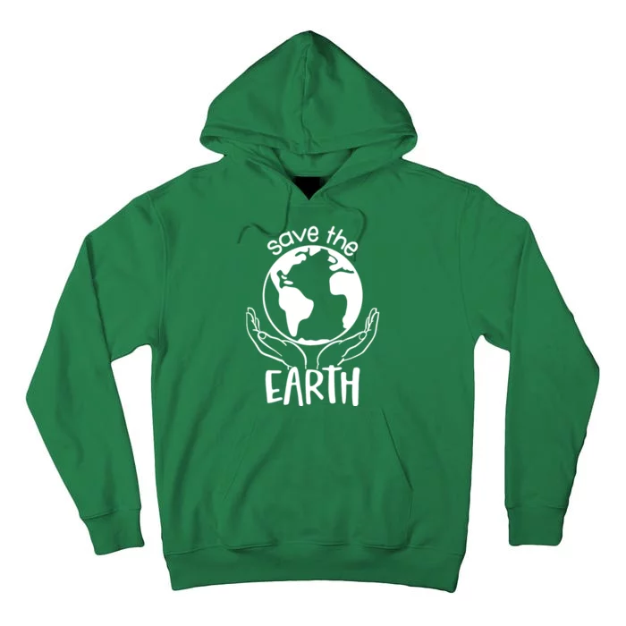 Save The Earth Holding Globe Tall Hoodie