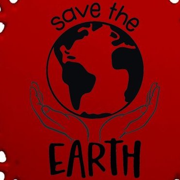 Save The Earth Holding Globe Oval Ornament
