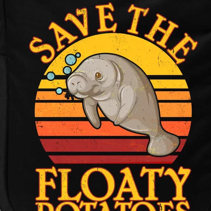 Save The Floaty Potatoes Manatee Impact Tech Backpack