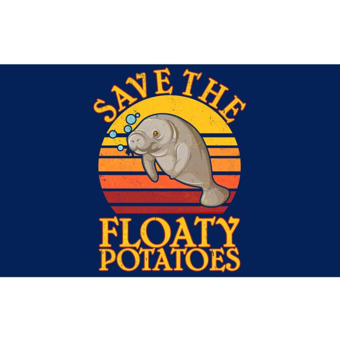 Save The Floaty Potatoes Manatee Bumper Sticker