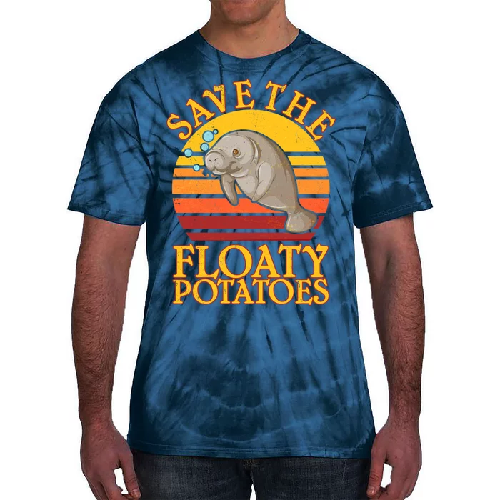 Save The Floaty Potatoes Manatee Tie-Dye T-Shirt