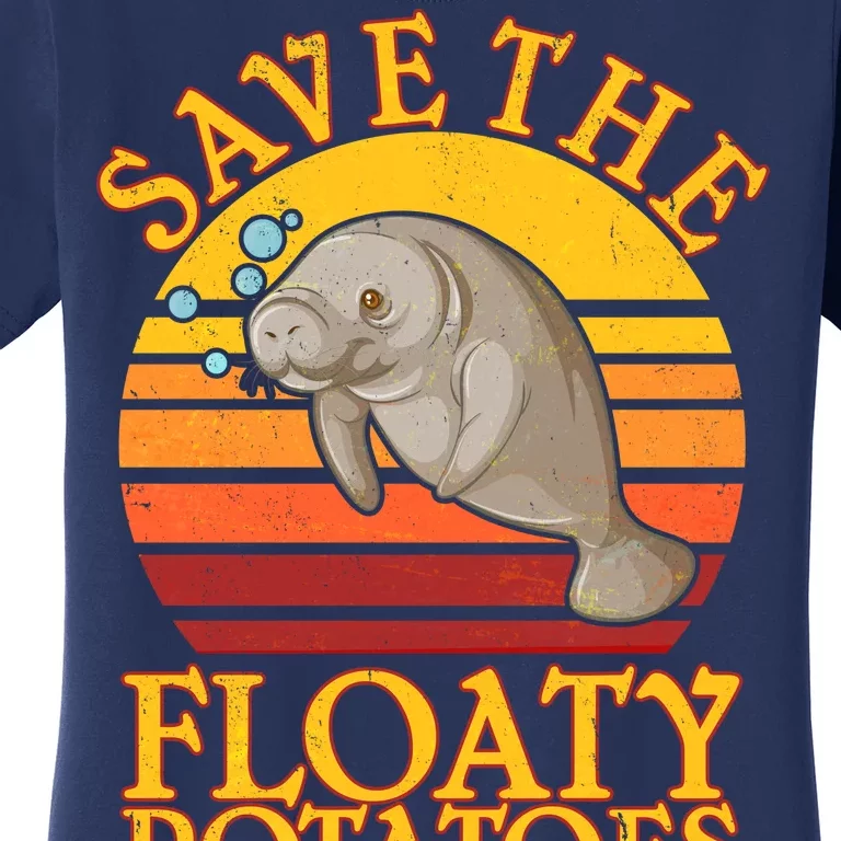 Save The Floaty Potatoes Manatee Women's T-Shirt