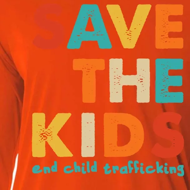 Save the Kids End Child Trafficking Cooling Performance Long Sleeve Crew