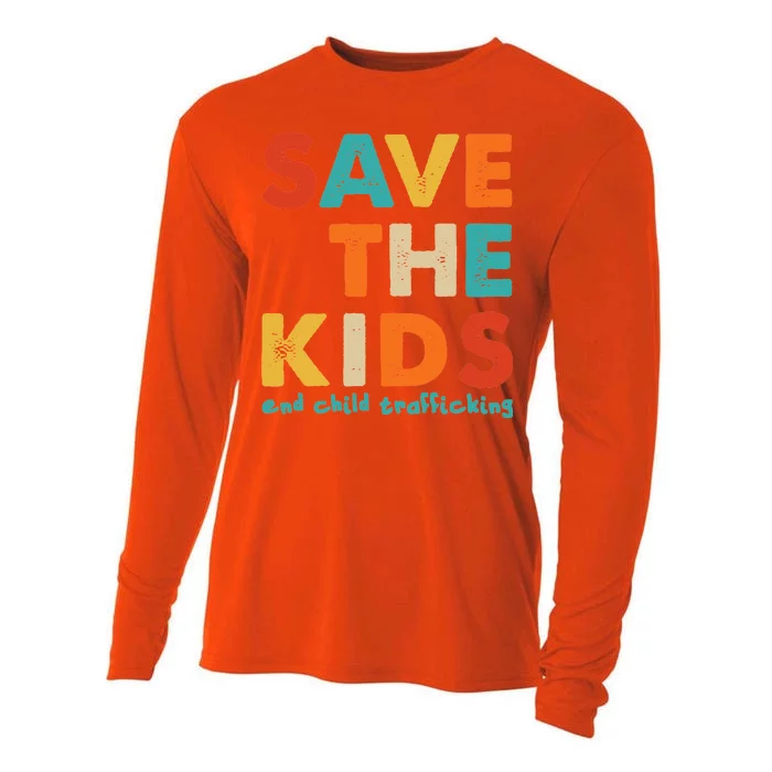 Save the Kids End Child Trafficking Cooling Performance Long Sleeve Crew