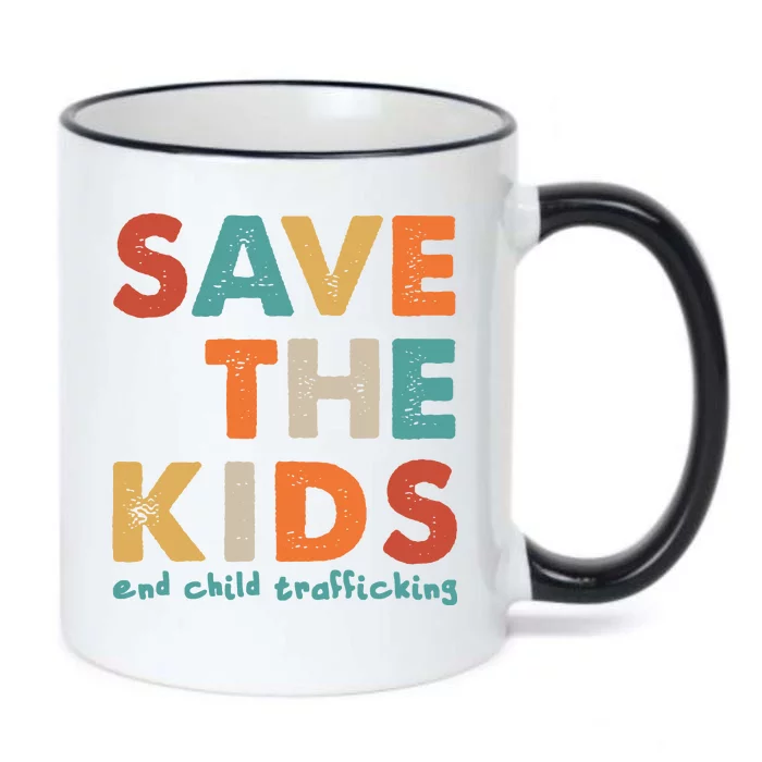 Save the Kids End Child Trafficking Black Color Changing Mug